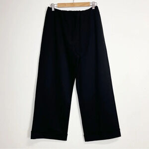 Karakorum Pants Womens XL Black Wide Leg Trouser Dress Pant Pull On Cuffed NWT